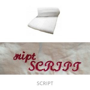 Serviette de douche blanche - 100 %  coton - 50 x 100 cm